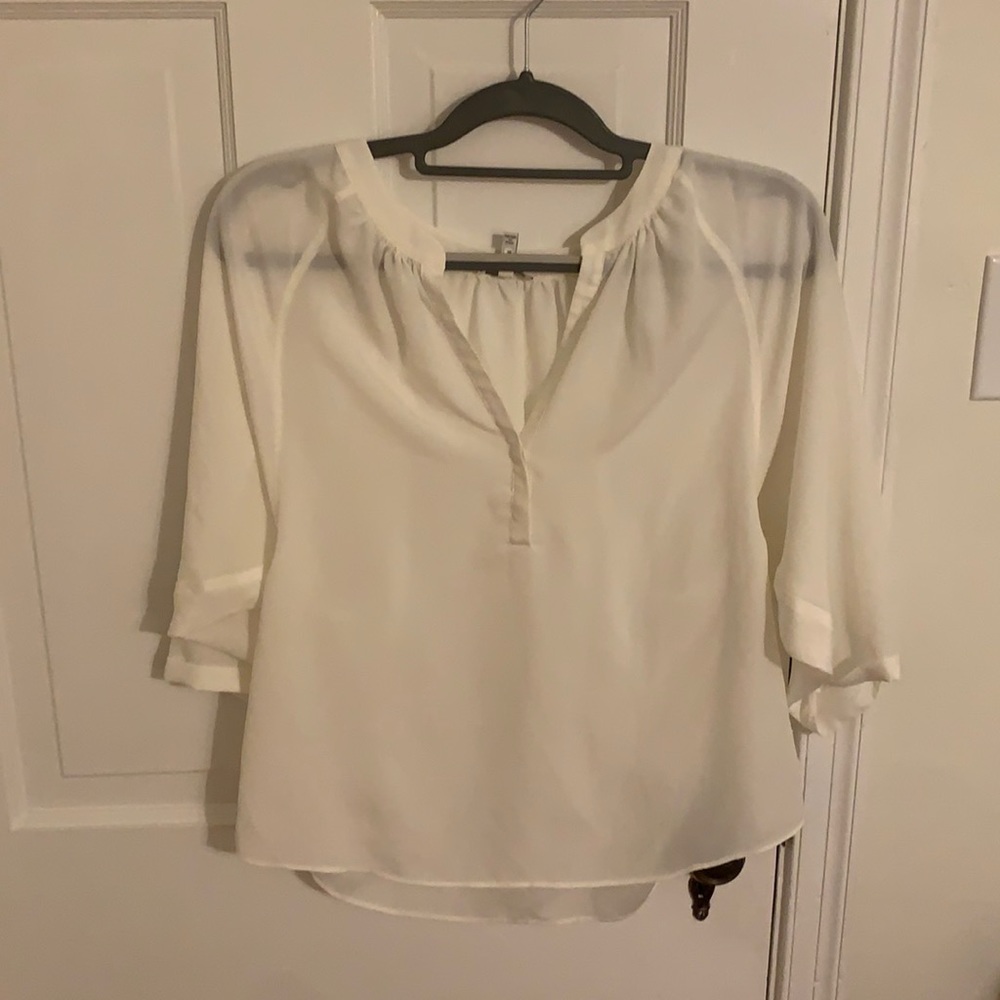 1/2 arm length thin summer blouse